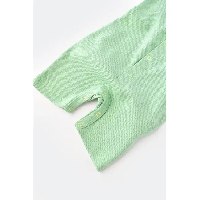 Salopeta cu panataloni scurti - 100% bumbac organic - Mint, Baby Cosy (Marime: 3-6 Luni) JEMBC-CSYW1013-3