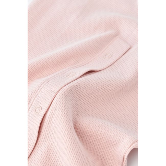 Salopeta cu panataloni scurti - 100% bumbac organic - Roz, Baby Cosy (Marime: 3-6 Luni) JEMBC-CSYW1017-3