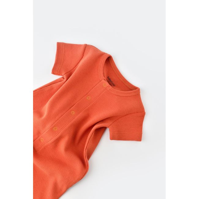 Salopeta cu panataloni scurti - 100% bumbac organic - Scortisoara, Baby Cosy (Marime: 12-18 Luni) JEMBC-CSYW1015-12