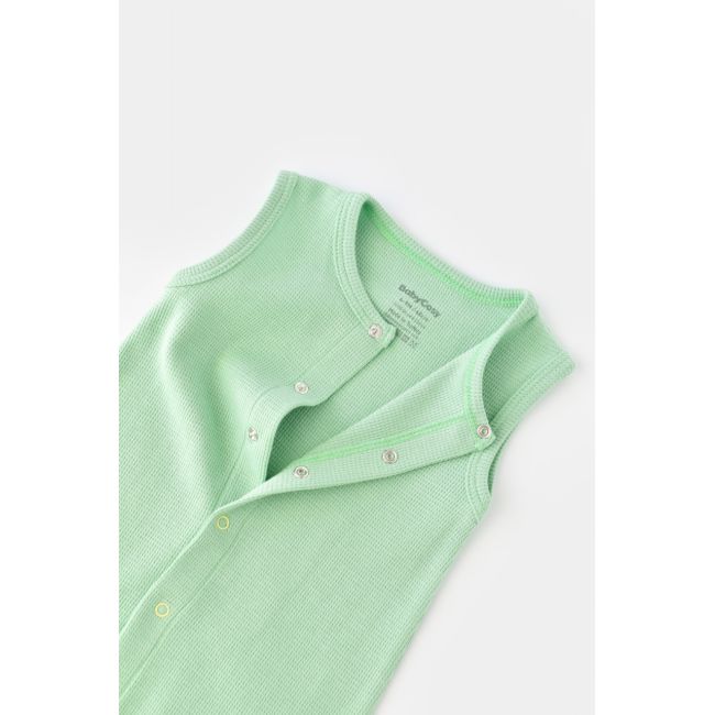Salopeta fara maneci si panataloni scurti - 100% bumbac organic - Mint, Baby Cosy (Marime: 6-9 luni) JEMBC-CSYW1007-6