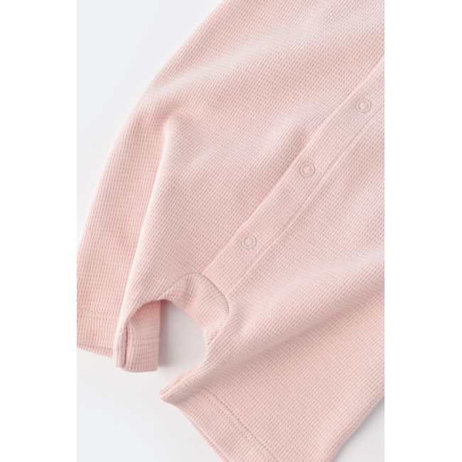 Salopeta fara maneci si panataloni scurti - 100% bumbac organic - Roz, Baby Cosy (Marime: 12-18 Luni) JEMBC-CSYW1011-12