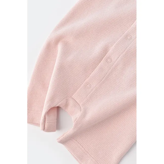 Salopeta fara maneci si panataloni scurti - 100% bumbac organic - Roz, Baby Cosy (Marime: 12-18 Luni) JEMBC-CSYW1011-12