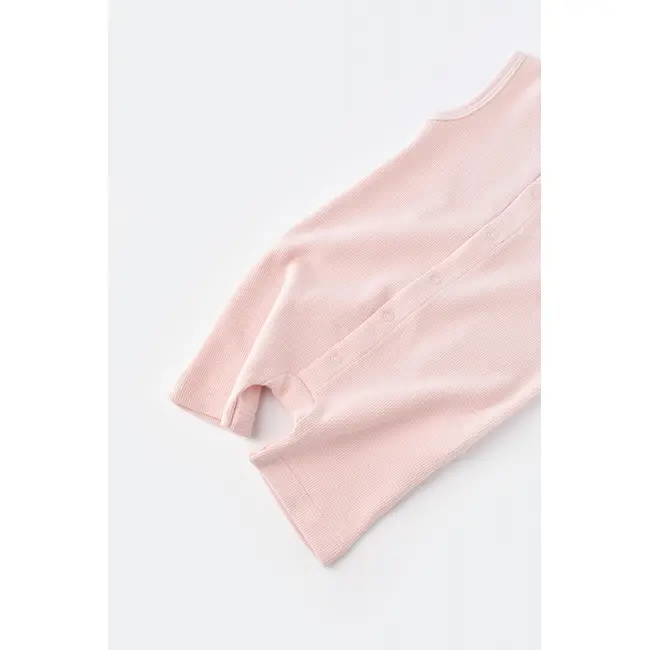 Salopeta fara maneci si panataloni scurti - 100% bumbac organic - Roz, Baby Cosy (Marime: 9-12 luni) JEMBC-CSYW1011-9