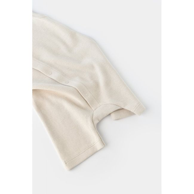 Salopeta fara maneci si panataloni scurti - 100% bumbac organic - Stone, Baby Cosy (Marime: 9-12 luni) JEMBC-CSYW1006-9