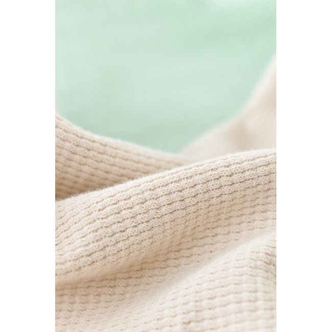Set 2 body-uri fara maneci bebe unisex -100% bumbac organic - Mint/Stone, Baby Cosy (Marime: 12-18 Luni) JEMBC-CSYW1000-12