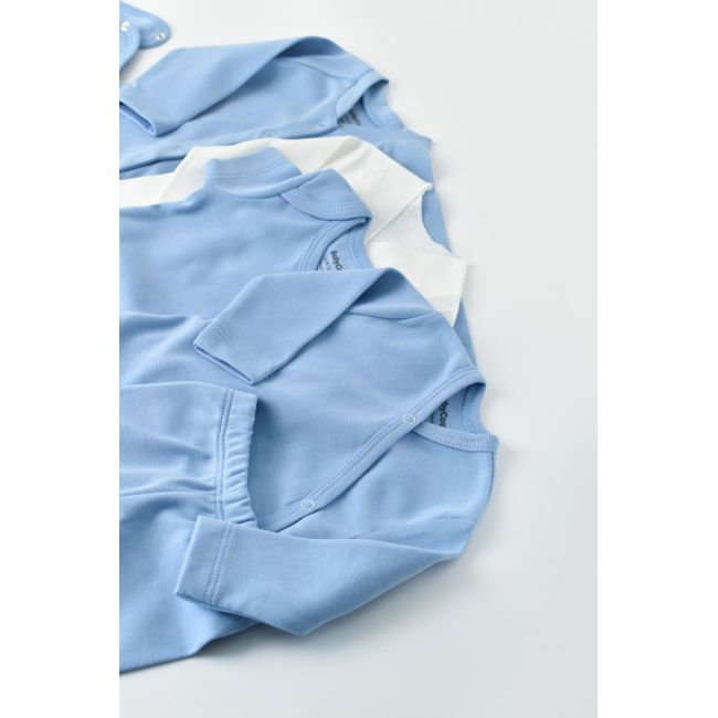 Set de 10 piese pentru nou nascut - 100% bumbac organic - Bleu, Baby Cosy JEMBC-CSY5107