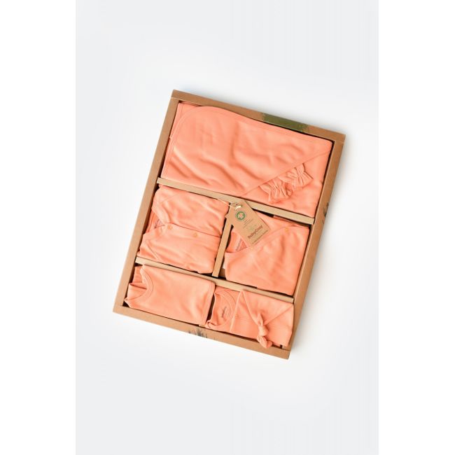 Set de 10 piese pentru nou nascut - 100% bumbac organic - Roz, Baby Cosy JEMBC-CSY5108
