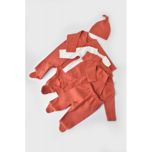 Set de 10 piese pentru nou nascut - 100% bumbac organic - Scortisoara, Baby Cosy JEMBC-CSY5105