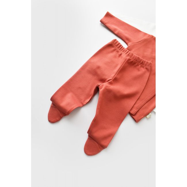 Set de 5 piese pentru nou nascut - 100% bumbac organic - Scortisoara, Baby Cosy JEMBC-CSY5505