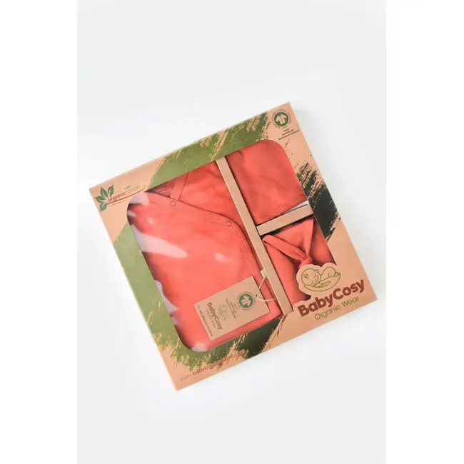 Set de 5 piese pentru nou nascut - 100% bumbac organic - Scortisoara, Baby Cosy JEMBC-CSY5505