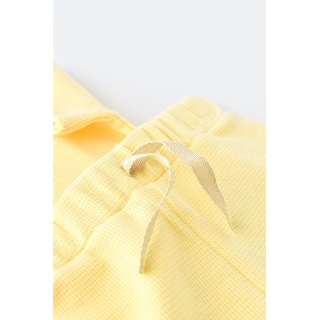 Set tricou cu panataloni scurti - 100% bumbac organic - Galben, Baby Cosy (Marime: 9-12 luni) JEMBC-CSYW1022-9