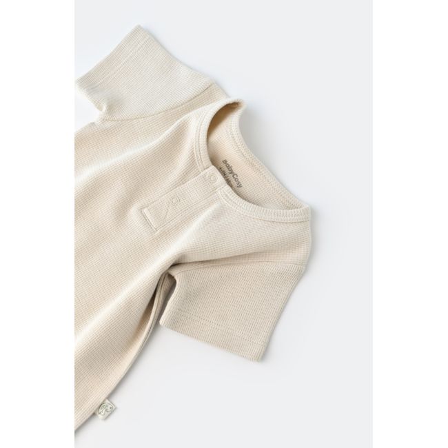 Set tricou cu panataloni scurti - 100% bumbac organic - Stone, Baby Cosy (Marime: 3-6 Luni) JEMBC-CSYW1018-3