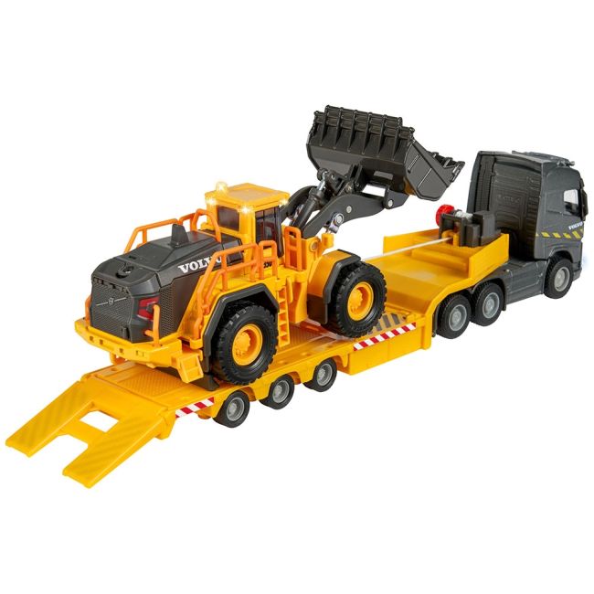 Camion majorette volvo cu remorca si buldozer hubs213726000