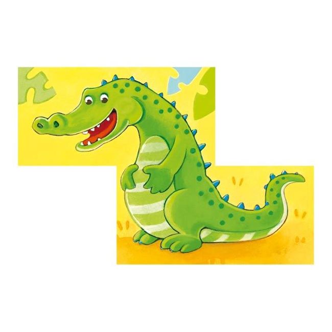 Puzzle din cuburi animale salbatice - okegoki57434