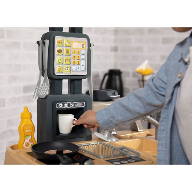 Restaurant pentru copii smoby food corner negru hubs7600310910