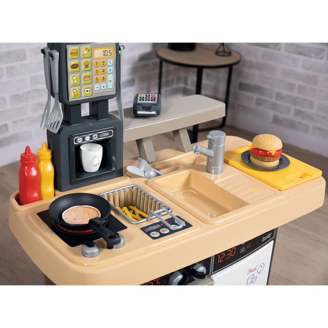 Restaurant pentru copii smoby food corner negru hubs7600310910
