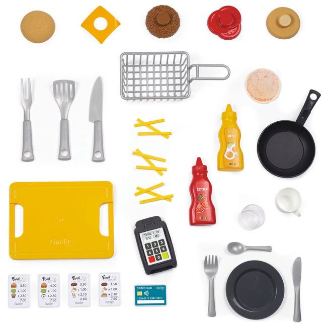 Restaurant pentru copii smoby food corner negru hubs7600310910