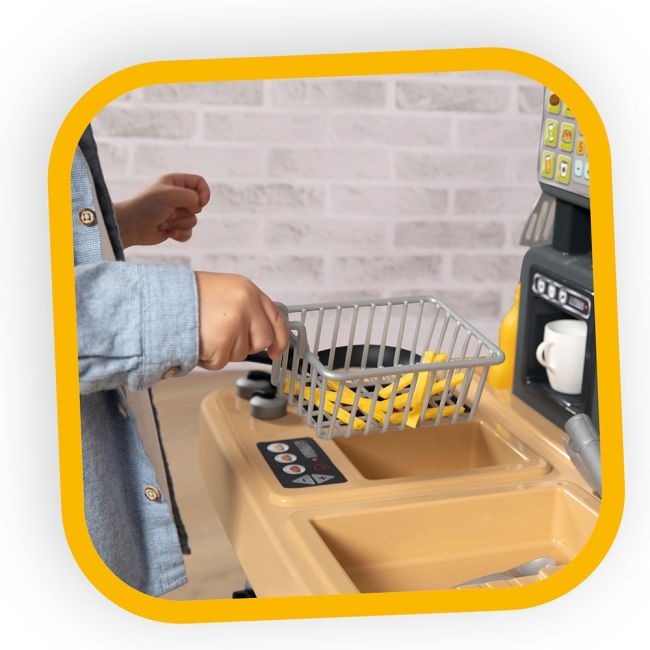 Restaurant pentru copii smoby food corner negru hubs7600310910