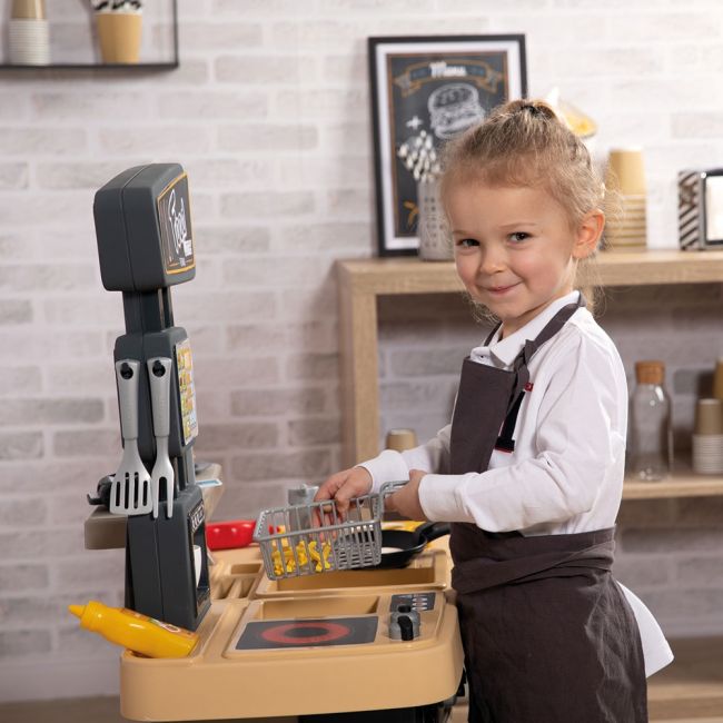 Restaurant pentru copii smoby food corner negru hubs7600310910