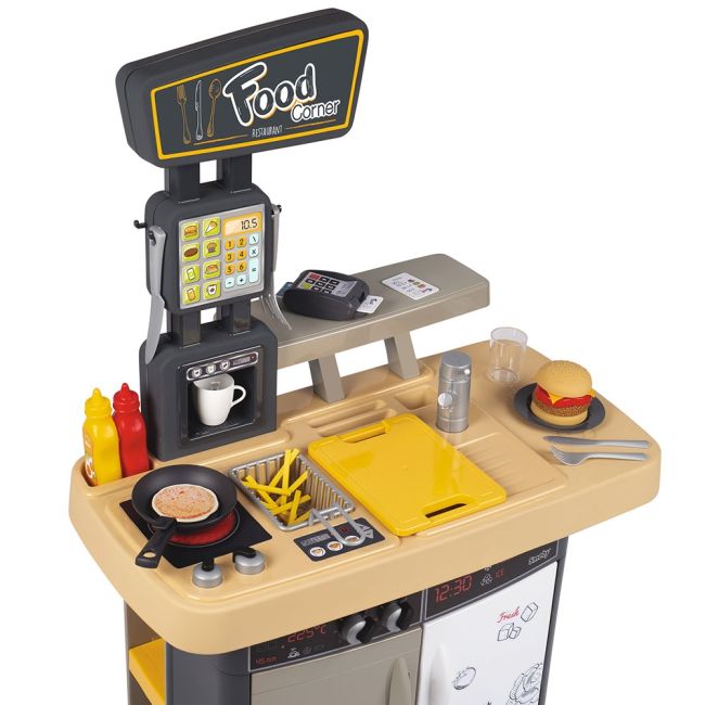 Restaurant pentru copii smoby food corner negru hubs7600310910