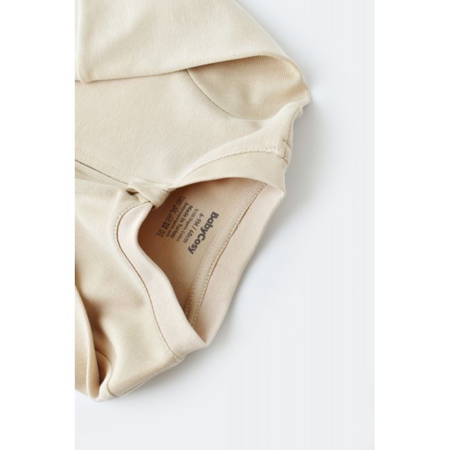 Salopeta cu fermoar cu maneca lunga si panataloni lungi - 100%bumbac organic - Crem, Baby Cosy (Marime: 3-6 Luni) JEMBC-CSY3033-3