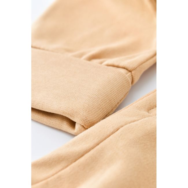 Salopeta cu fermoar cu maneca lunga si panataloni lungi - 100%bumbac organic - Mustar, Baby Cosy (Marime: 3-6 Luni) JEMBC-CSY3036-3