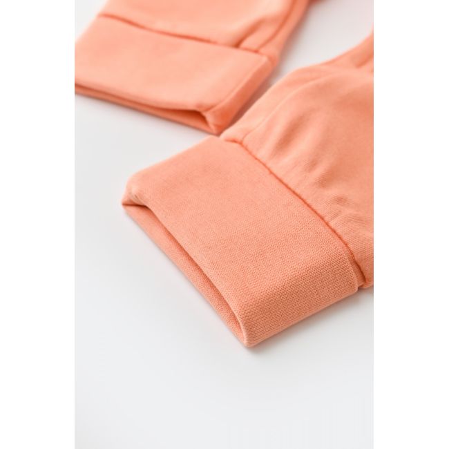 Salopeta cu fermoar cu maneca lunga si panataloni lungi - 100%bumbac organic - Roz Piersica, BabyCosy (Marime: 9-12 luni) JEMBC-CSY3038-9