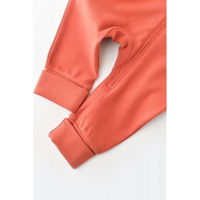 Salopeta cu fermoar cu maneca lunga si panataloni lungi - 100%bumbac organic - Scortisoara, Baby Cosy (Marime: 6-9 luni) JEMBC-CSY3035-6