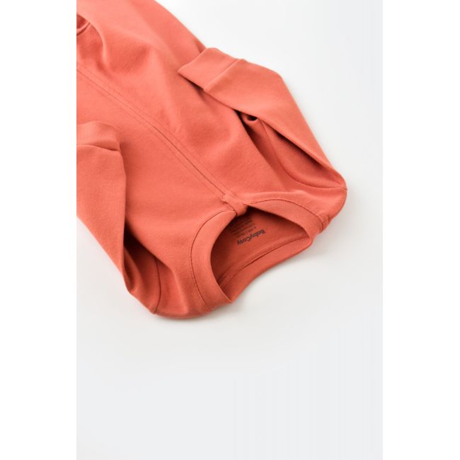 Salopeta cu fermoar cu maneca lunga si panataloni lungi - 100%bumbac organic - Scortisoara, Baby Cosy (Marime: 9-12 luni) JEMBC-CSY3035-9