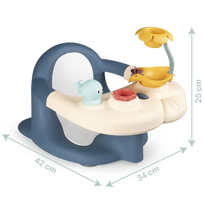 Scaun de baie smoby baby bath time albastru hubs7600140404