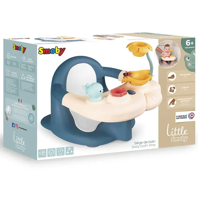 Scaun de baie smoby baby bath time albastru hubs7600140404