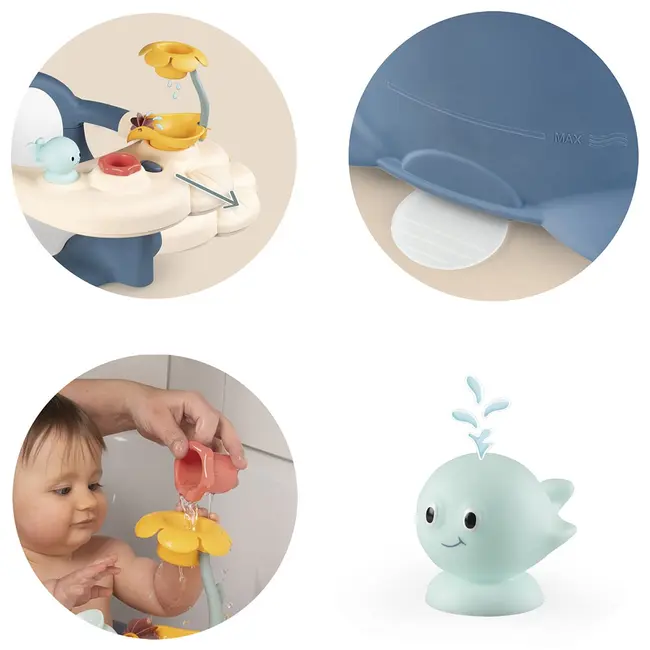 Scaun de baie smoby baby bath time albastru hubs7600140404