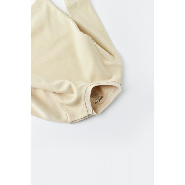 Set bluzita cu maneca lunga si panataloni lungi - bumbac organic 100% - Crem, Baby Cosy (Marime: 12-18 Luni) JEMBC-CSY3027-12