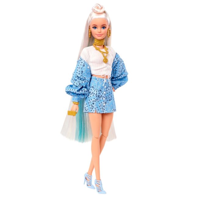 BARBIE PAPUSA BARBIE EXTRA BARBIE CU BANDANA VIVMTHHN08