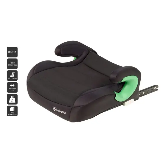 Babygo - scaun auto booster i-size bursa iiil, 135-150 cm, black bbbbgo-3571