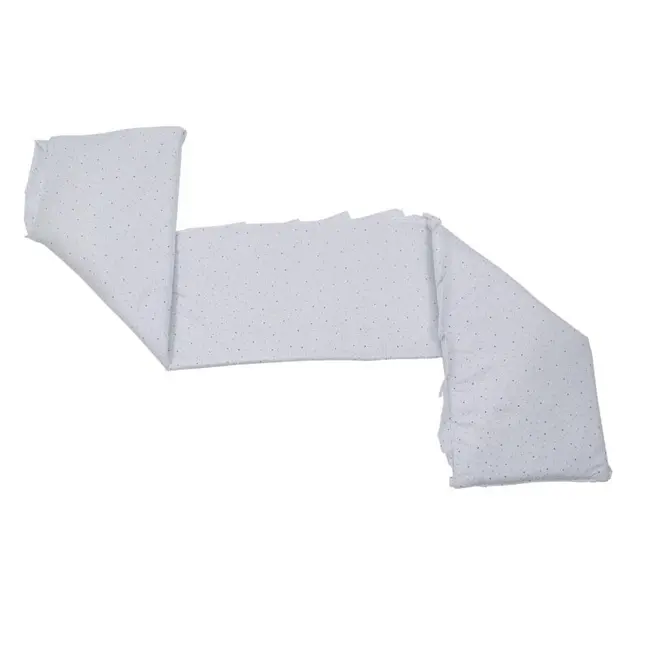 Babyneeds - Aparatoare laterala pentru patut 120x60 cm, Cu umplutura antialergica, Dimensiune 180 x 32 cm, Little Stars Albastru BYNBN248