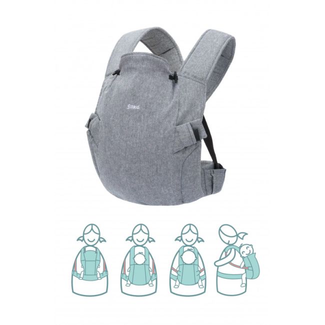 Marsupiu Natural 3.5-20 kg, stone melange Fillikid KRSMC02-39