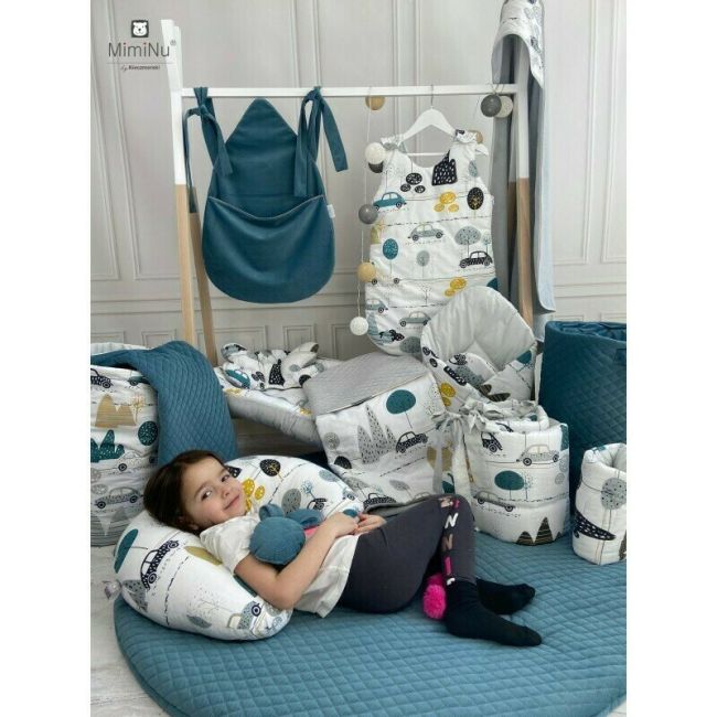 MimiNu - Sac de dormit pentru bebelusi, De iarna, Din bumbac, Cu fermoar lateral, Cu capse pe umar, 70 cm, 0 – 6 luni, 2.5 Tog, Childrens Journey Grey BYN6426972016995