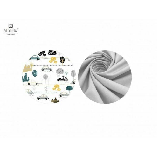MimiNu - Sac de dormit pentru bebelusi, De iarna, Din bumbac, Cu fermoar lateral, Cu capse pe umar, 70 cm, 0 – 6 luni, 2.5 Tog, Childrens Journey Grey BYN6426972016995