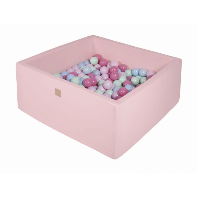 Piscina Uscata Cu 200 De Bile (mint, Baby Blue, Roz Deschis, Roz Pastel) Meowbaby  , 90x90x40 Cm, Roz Deschis Pjbmek032