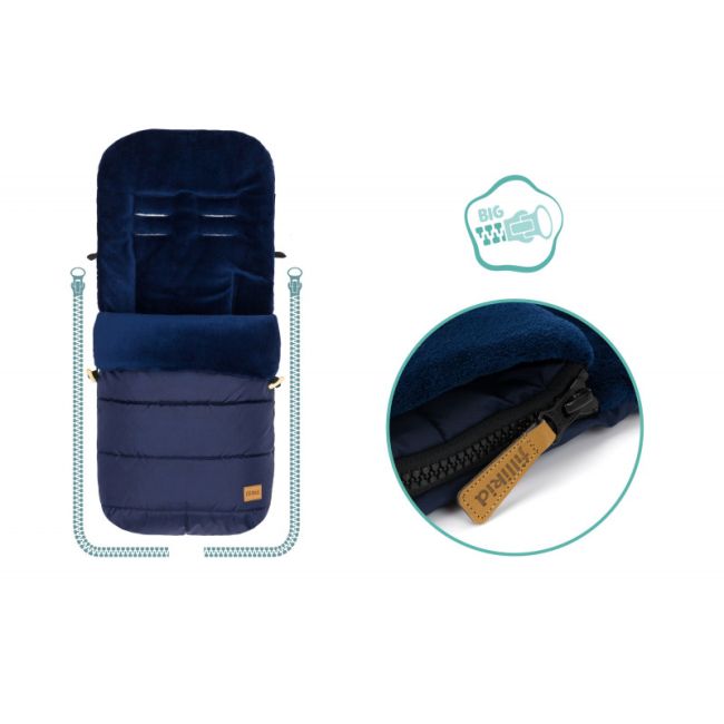 Sac iarna pentru carucior Lanin navy Fillikid KRS8415-01