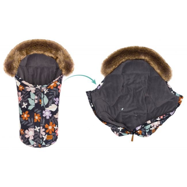 Sac pentru scoica sau carucior Lhotse Flowers Fillikid KRS4660-66