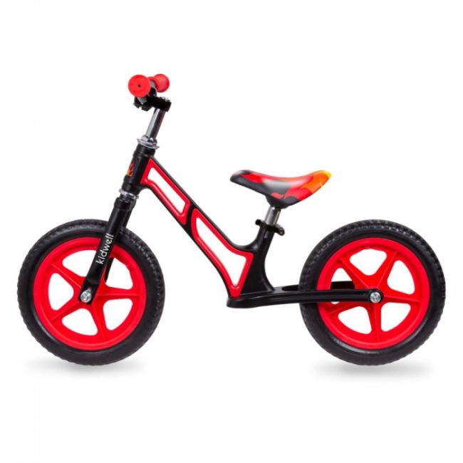 Bicicleta fara pedale cu cadru din magneziu kidwell comet - black red edeedirobicom01a2