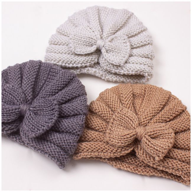 Caciulita crosetata tip turban cu fundita ADx-22035-sa1