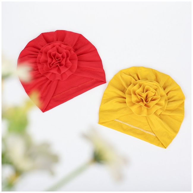 Caciulita tip turban cu floare aplicata in fata MBMZ070-CT11