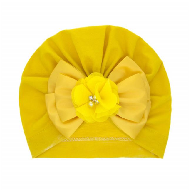 Caciulita tip turban cu funda din satin aplicata in fata MDMZ048-CT5