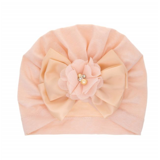 Caciulita tip turban cu funda din satin aplicata in fata MDMZ048-CT5