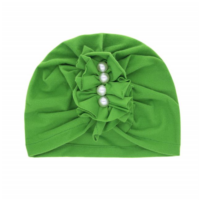 Caciulita tip turban cu perlute aplicate in fata MBMZ046-CT7