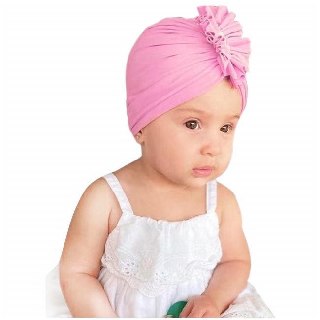Caciulita tip turban cu perlute aplicate in fata MBMZ046-CT7