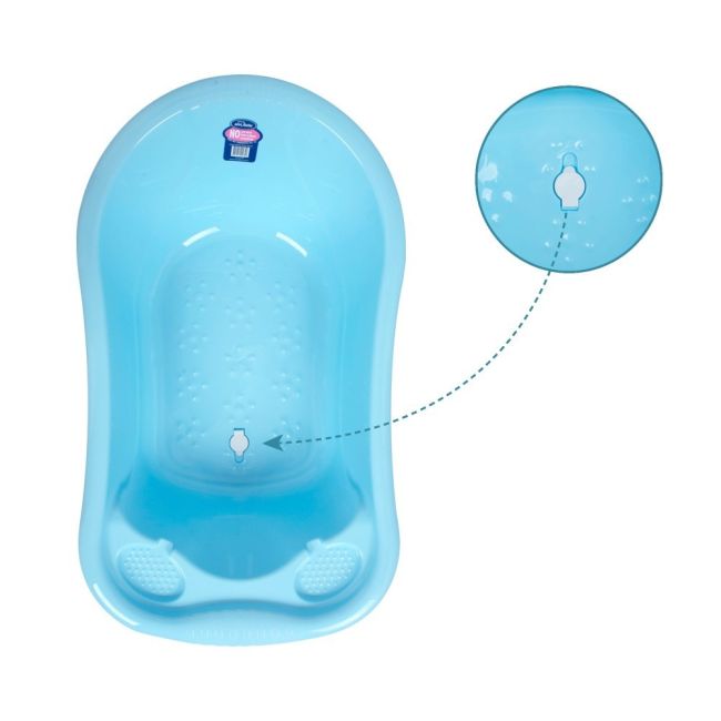 Cadita standard turqoise cu dop SeviBebe BBKSEV_82-15